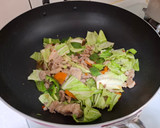 便當菜系列-五花肉炒青椒高麗菜的食譜步驟3照片