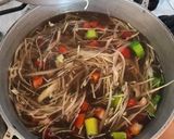 Foto del paso 1 de la receta: Arroz con frijol cabeza negra y repollo