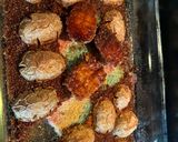 A picture of step 3 of Parmesan encrusted potatoes.