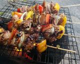 Hình bước làm 2 của món Thịt xiên nướng