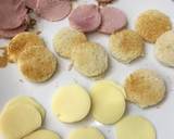 Mini sandwich Jambon/fromage étape de la recette 1 photo