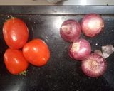 A picture of step 1 of Paneer Capsicum Curry.