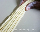A picture of step 12 of How To Get Soft Layered Chapati using the fan method.