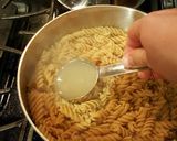A picture of step 20 of Steamed Pesto Chicken Rolls with Whole Wheat Pasta.