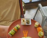A picture of step 2 of Paneer susi rollups.