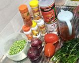 A picture of step 1 of Coconut lentils.