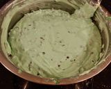 A picture of step 16 of Mint Chococolate Chip Cheesecake with a Fudge Brownie Crust.