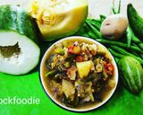 A picture of step 4 of Vegetables Santula.