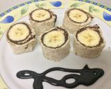 Foto del paso 4 de la receta Sushi de plátano y chocolate 🍌🍫🍞