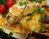 Cukiniowa fritata ze smażonym karasiem krok przepisu 8 zdjęcie