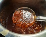 A picture of step 4 of Paruppu payasam / moong dal kheer.