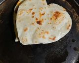 A picture of step 6 of Heart shaped paratha.