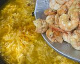 Gambar langkah 6 resipi Bubur Nasi Udang Chinese Style (Shrimp Porridge in Egg Drop Soup).