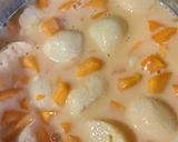A picture of step 4 of Mango Rasmalai.
