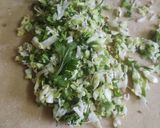 A picture of step 3 of Cabbage+ cheese paratha.