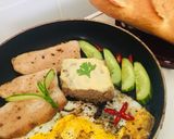 Hình bước làm 1 của món Bánh mì chảo
