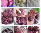 Hình bước làm 1 của món khoai lang tím bọc phomai