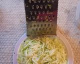 A picture of step 1 of "Zucchini and Pickles" vegan salad.