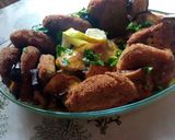 A picture of step 3 of Eggplant Croquettes 🍆 with Chicken 🐔.