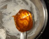 A picture of step 2 of Orange lemon posset shoters.