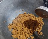 A picture of step 3 of Singhara Sesame Halwa.