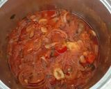 A picture of step 4 of Spaghetti with tomato Sauce with Fresh Vegetables.