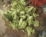 Foto del paso 1 de la receta: Rigatoni con brócoli, panceta y queso fundido