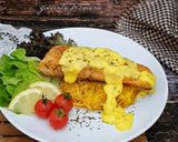 Foto langkah ke 7 dari resep Salmon with Hollandische Sauce.