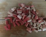 A picture of step 1 of Rhubarb overnight oats.