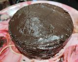 A picture of step 7 of Eggless Wheat flour Dark Chocolate Cake.