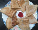 A picture of step 4 of Oats Banana French Crepes (pan cake).