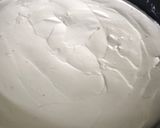 A picture of step 4 of Easy No-Bake Cheesecake with Caramel Sauce#myfavouriterecipe.