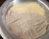 A picture of step 1 of Churma ladoo with jaggery (traditional Gujrati sweet).
