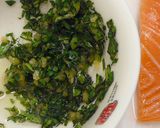 九層塔青醬鮭魚的食譜步驟4照片