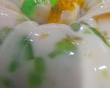 A picture of step 4 of Tri colour delight.