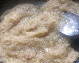 A picture of step 2 of Pears Halwa (Babugosha).