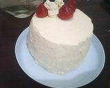 Foto langkah ke 16 dari resep Strawberry Cake with Homemade Mascarpone Butter Cream (No Pengembang SP).