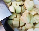 A picture of step 1 of Brinjal ki sabzi.