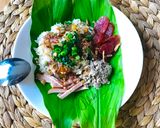 Hình bước làm 4 của món Xôi mặn Sài Gòn (bằng nồi cơm điện)