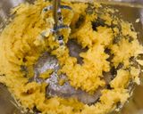 A picture of step 1 of Basbousa (semolina cake).