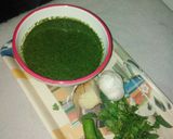 A picture of step 1 of Adrak lehsan chutney.