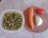 Foto del paso 1 de la receta: Ensalada de jacubes 🥕🧅🍅🌵