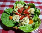 Une image de l'étape 8 de Salade composée aux œufs mimosa au thon 🥗🥚🍴.