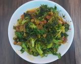 A picture of step 5 of Broccoli bhaji.