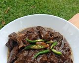 Gambar langkah 7 resipi Daging Masak Hitam dari Dinda utk Kanda😆.