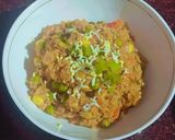 A picture of step 5 of Masala Oats.