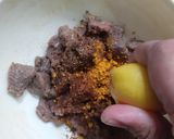 A picture of step 6 of Chatkara chili boti.