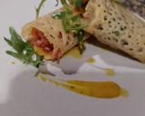 Foto del paso 1 de la receta: Crujiente de parmesano con carpaccio de ternera y vinagreta