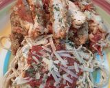 A picture of step 10 of Chicken Parmesan.