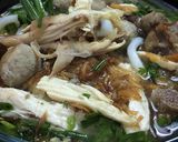 Hình bước làm 2 của món Bánh canh gà & bò viên